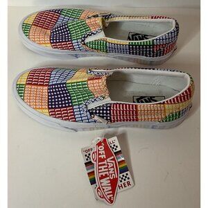 VANS Pride Off The Wall Classic Slip-On Sneakers Shoes Mens 7 Women 8.5 New